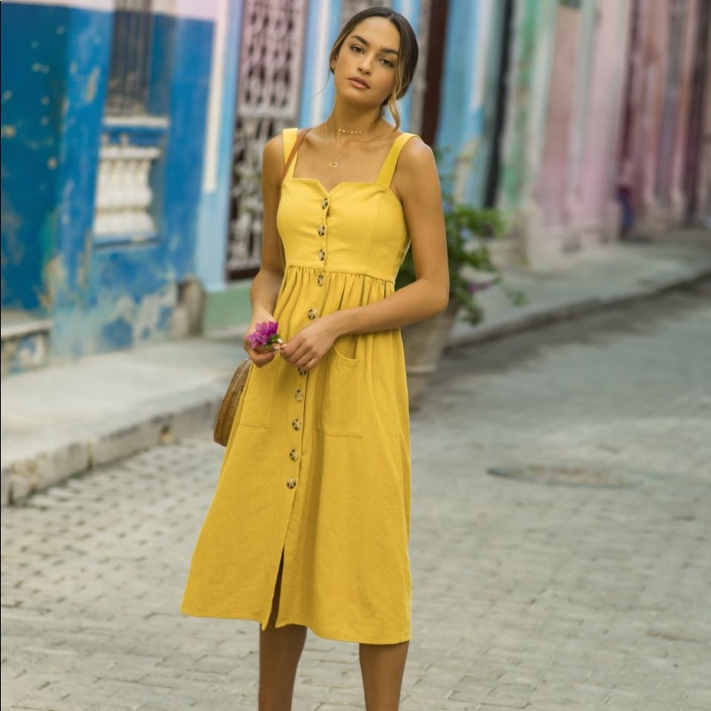 Seven Wonders Label Helena midi strappy dress.